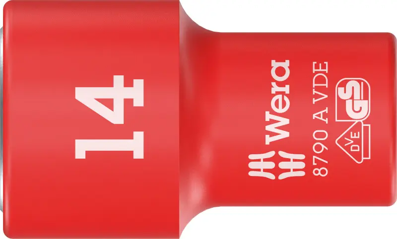 Wera 005940 Nástrčná hlavica Zyklop 1/4" 6-hranný 14 mm typ 8790 A VDE, izolovaná (W05005940001)