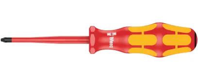 Wera 006460 Elektrikársky skrutkovač Kraftform Plus PZ 1x80 mm typ 165 iS VDE, izolovaný, znížený priemer čepele (W05006460001)