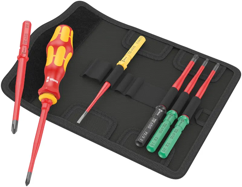 Wera 006603 Výmenné skrutkovacie čepele Kraftform Kompakt VDE 7 extra slim 1 TIE - 7 dielov (W05006603001)