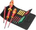 Wera 006609 Ručné držiaky a výmenné skrutkovacie čepele Kraftform Kompakt VDE 16 Torque 1,2 ÷ 3,0 Nm extra slim 1 TIE - 16 dielov (W05006609001)