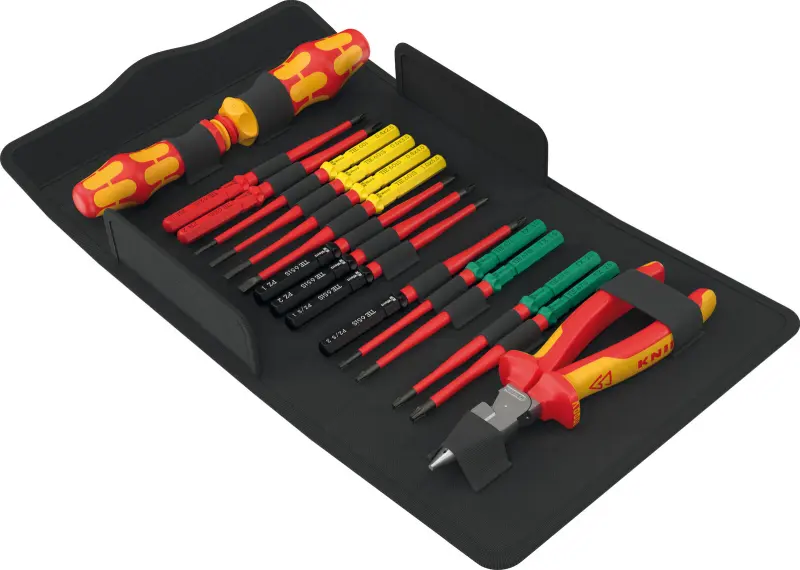 Wera 006610 Výmenné skrutkovacie čepele Kraftform Kompakt VDE 17 extra slim 2 TIE - 17 dielov (W05006610001)