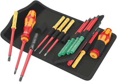 Wera 006611 Ručné držiaky a výmenné skrutkovacie čepele Kraftform Kompakt VDE 17 Universal 1 Tool Fi