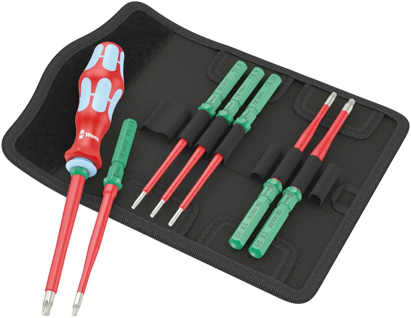 Wera 006630 Výmenné skrutkovacie čepele Kraftform Kompakt VDE Stainless 8 extra slim 1 TIE - 8 dielov (W05006630001)