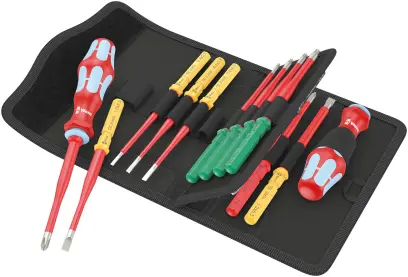 Wera 006631 Výmenné skrutkovacie čepele Kraftform Kompakt VDE Stainless 17 extra slim 1 TIE - 17 dielov (W05006631001)