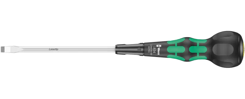 Wera 007901 Plochý skrutkovač Kraftform Ball-Grip typ 1834, dielenská čepeľ, 1 x 6 x 150 mm (W05007901001)