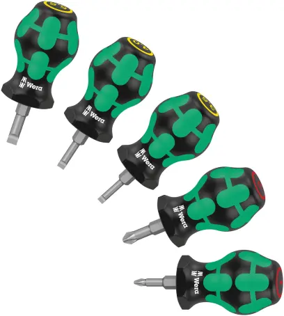 Wera 008870 Držiak bitov a skrutkovačov Stubby Set 1 - 5 dielov (W05008870001)