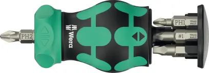 Wera 008893 Račňový skrutkovač Kraftform Kompakt Stubby Magazin RA 4 - 6 dielov (W05008893001)