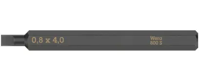 Wera 018440 Skrutkovací bit 0,8x4,0x70 pre rázové skrutkovače 800 S (W05018140001)