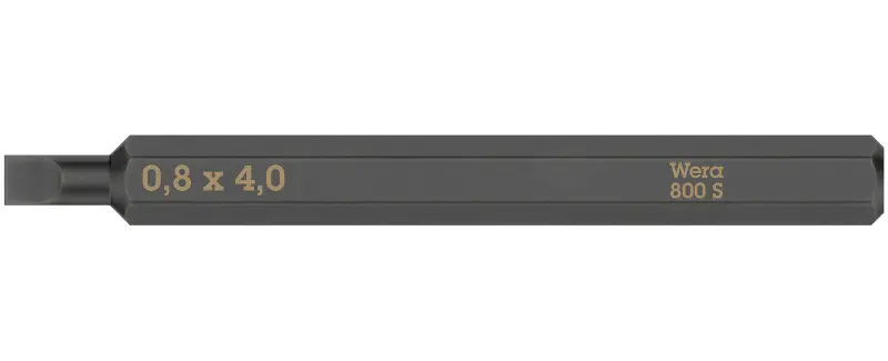 Wera 018440 Skrutkovací bit 0,8x4,0x70 pre rázové skrutkovače 800 S (W05018140001)