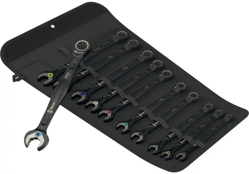 Wera 020017 Očkoploché ráčnové klíče 8 ÷ 19 mm 6000 Joker Black Edition 11 Set 1 - 11 dílů (W05020017001)