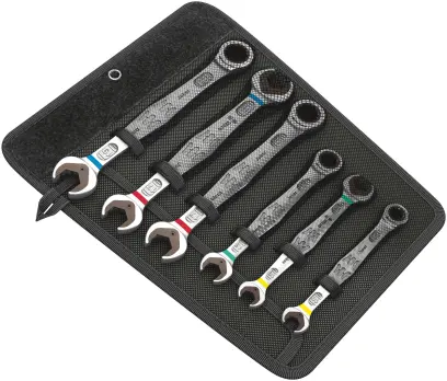 Wera 020022 6000/6002 Joker 6 Set 1 Súprava očkoplochých račňových a obojstranných plochých kľúčov, 6 dielov (W05020022001)