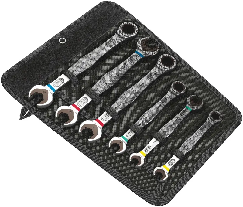Wera 020022 6000/6002 Joker 6 Set 1 Súprava očkoplochých račňových a obojstranných plochých kľúčov, 6 dielov (W05020022001)