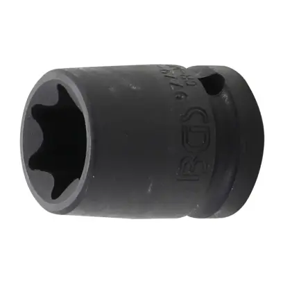 Nástrčná hlavica 1/2" E-Profil E24 BGS109779-24, tvrdená (BGS109779-24)