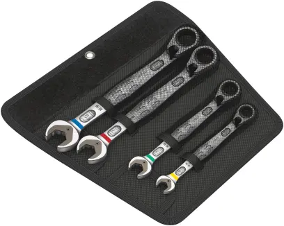 Wera 020090 Očkoploché račňové kľúče 10 ÷ 19 mm 6001 Joker 4 Set 1, vyhnuté - 4 dielov (W05020090001)