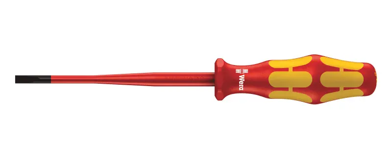 Wera 020129 Elektrikársky skrutkovač Kraftform Plus 0,8x4,0x100 mm typ 160 iSS VDE izolovaný, znížený priemer čepele a rukoväte (W05020129001)