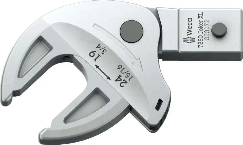 Wera 020172 Nadstavec mom. kľúče - samonastaviteľný kľúč Joker XL 19 ÷ 24 mm s račňovou funkciou. Typ 7880, Forma C (14 x 18 mm) (W05020172001)
