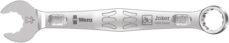 Wera 020221 Očkoplochý klíč  15 mm 6003 Joker, vyhnutý, na pedály (W05020221001)