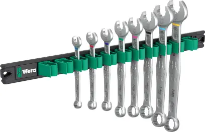 Wera 020235 Magnetická lišta 9642 - očkoploché kľúče 5/16 ÷ 3/4" 6003 Joker Imperial 1, palcové - 8 dielov (W05020235001)