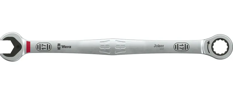 Wera 020353 Očkoplochý račňový kľúč SB 17 mm 6007 Joker, dlhé prevedenie (W05020353001)