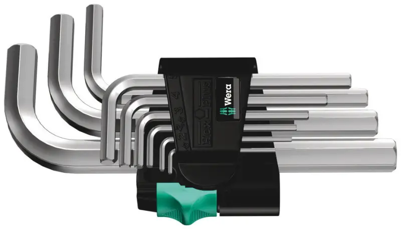 Wera 021406 Zástrčné kľúče inbus 950/9 Hex-Plus 5, chrómované - 9 dielov (W05021406001)