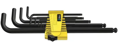 Wera 021728 Zástrčné kľúče 950/13 Hex-Plus Imperial 1, palcové, BlackLaser - 13 dielov (W05021728001)