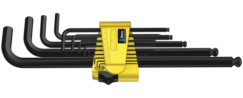 Wera 021728 Zástrčné kľúče 950/13 Hex-Plus Imperial 1, palcové, BlackLaser - 13 dielov (W05021728001)