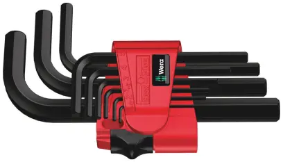 Wera 021737 Zástrčné kľúče 950/9 Hex-Plus 7, BlackLaser - 9 dielov (W05021737001)