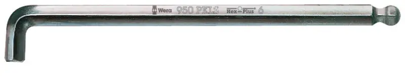 Wera 022046 Zástrčný klíč Hex-Plus 6 mm typ 950 PKLS, chromováno (W05022046001)
