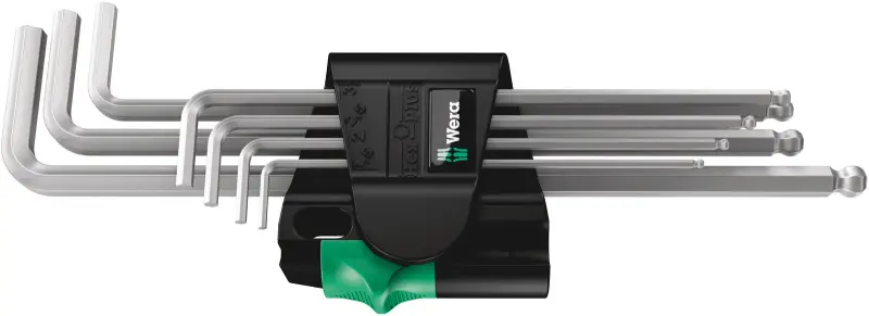Wera 022101 Zástrčné kľúče 1,5 ÷ 6 mm 950/7 Hex-Plus Magnet 1, chrómované - 7 dielov (W05022101001)