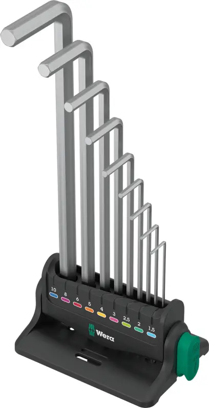 Wera 022102 Zástrčné kľúče 1,5 ÷ 10 mm 950/9 Hex-Plus 8, chrómované - 9 dielov (W05022102001)