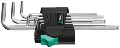 Wera 022181 Zástrčné kľúče 1,5 ÷ 6 mm 950/7 Hex-Plus 1, chrómované - 7 dielov (W05022181001)