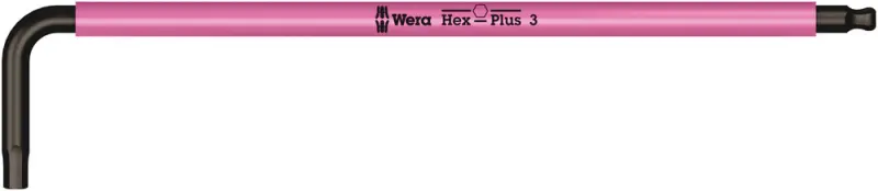 Wera 022200 Zástrčný klíč Hex-Plus 3 mm 950 SPKL HF Multicolour, BlackLaser, přidržovací (W05022200001)