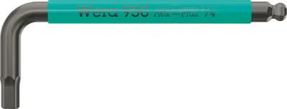 Wera 022657 Zástrčný kľúč Multicolour, Imperial, typ 950 SPKS, BlackLaser, 1/4" x 100 mm (W05022657001)