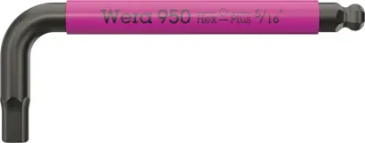 Wera 022658 Zástrčný kľúč Multicolour, Imperial, typ 950 SPKS, BlackLaser, 5/16" x 112 mm (W05022658001)