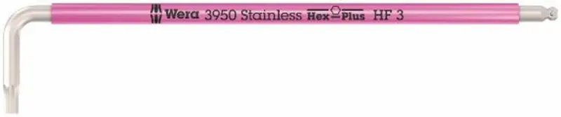 Wera 022693 Zástrčný klíč šestihranný (inbus) 3 mm 3950 SPKL Multicolour HF, nerezová ocel, s přidržovací funkcí (W05022693001)