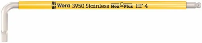 Wera 022694 Zástrčný klíč šestihranný (inbus) 4 mm 3950 SPKL Multicolour HF, nerezová ocel, s přidržovací funkcí (W05022694001)