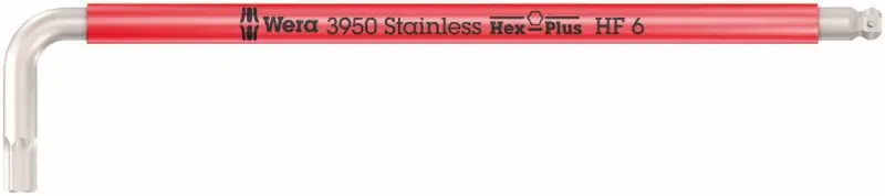 Wera 022696 Zástrčný klíč šestihranný (inbus) 6 mm 3950 SPKL Multicolour HF, nerezová ocel, s přidržovací funkcí (W05022696001)