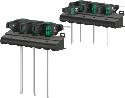 Wera 023452 Zástrčné kľúče TORX® s T-rukoväťou 454/7 HF Set 1 (Sada 9 dielov s pridržiavacou funkciou) (W05023452001)