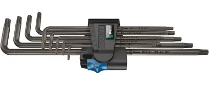 Wera 024450 Zástrčné kľúče 967/9 Torx XL HF 1. Sada dlhých 9 ks s pridržiavacou funkciou (W05024450001)