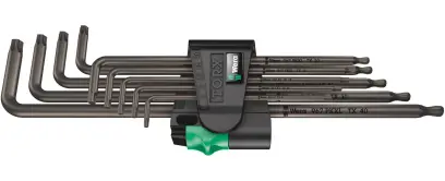 Wera 024460 Zástrčné kľúče TORX® 967/9 TX XL 1, dlhé (Sada 9 dielov) (W05024460001)