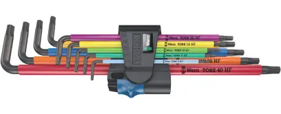 Wera 024470 Zástrčné kľúče 967/9 Torx XL Multicolour HF 1. Sada 9 ks dlhých kľúčov s pridržiavacou funkciou (W05024470001)