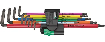 Wera 024480 Zástrčné kľúče 967/9 TX XL Multicolour 1. Sada 9 ks dlhých Torx kľúčov (W05024480001)