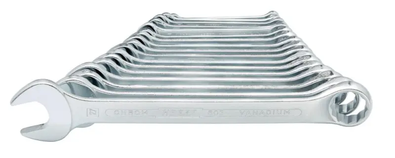 Sada kombinovaných očkový ch a vidlicových klíčů DI N3113B 7-27 mm 17 ks, v k artonu Hazet