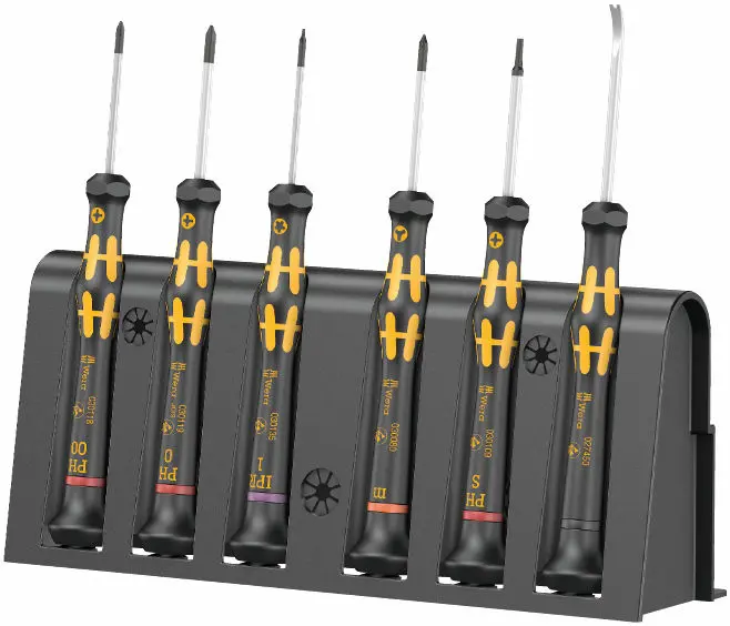 Wera 030182 Nářadí na opravu chytrých telefonů 1 Kraftform Micro 6 ESD (Sada 6 dílů) (W05030182001)