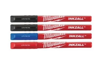 Značkovače s jemným hrotom Milwaukee INKZALL™ - farebné (Sada 4 ks) (MI48223165)