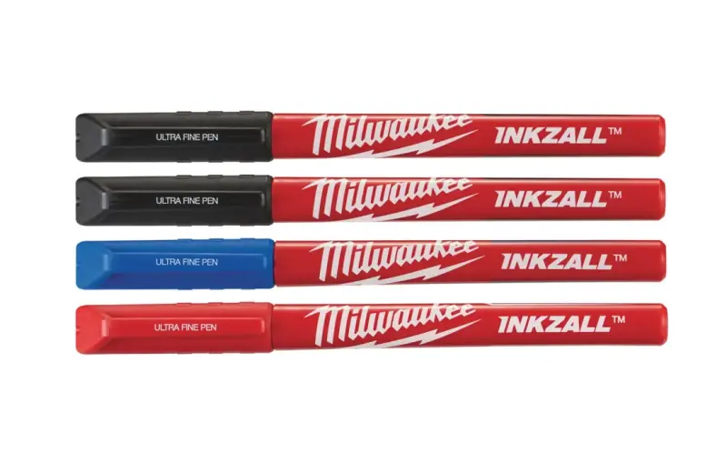 Značkovače s jemným hrotom Milwaukee INKZALL™ - farebné (Sada 4 ks) (MI48223165)