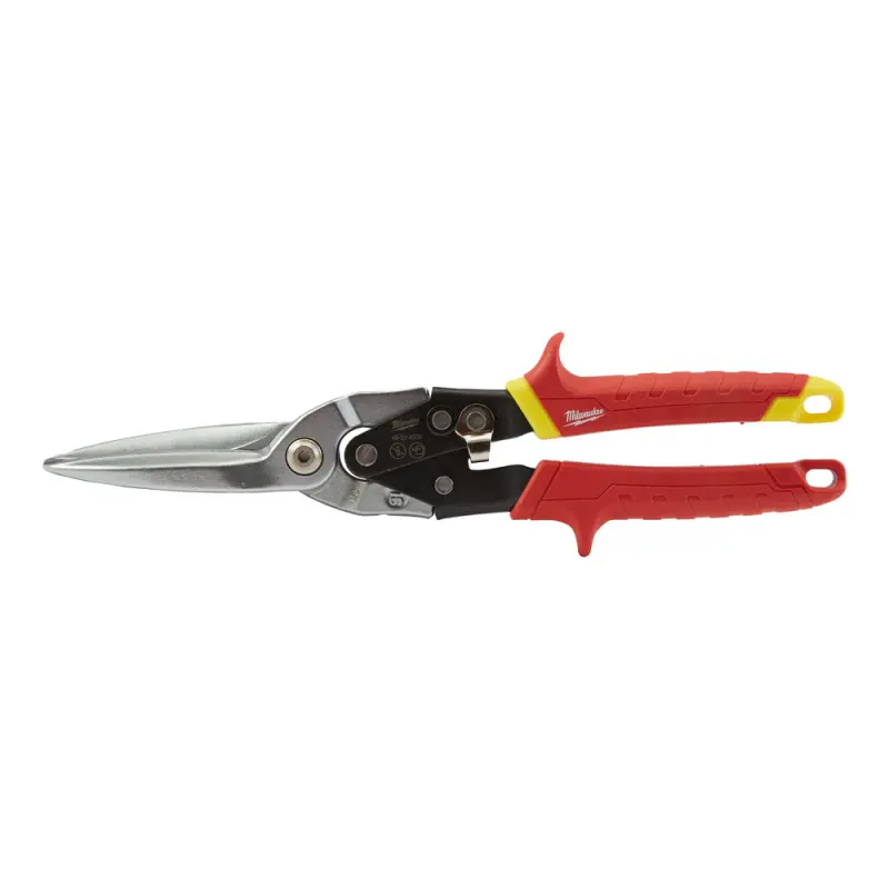 Extra dlouhé nůžky na plech 290 mm Milwaukee aviation - přímé (žluté) (MI48224537)