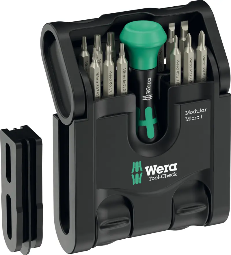 Wera 049002 Ručný držiak Kraftform Micro 1014 a micro bity (Sada 21 dielov) (W05049002001)