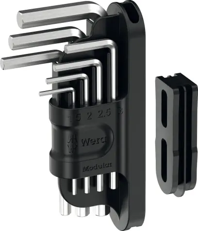 Wera 049003 Zástrčné kľúče šesťhran 1,5 ÷ 6 mm Tool-Check Modular Hex-Plus 1 (Sada 7 dielov) (W05049003001)