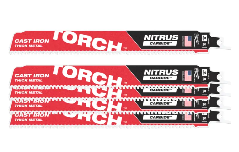 Pilové plátky na kov Milwaukee Sawzall 230 x 25 x 1,27 mm Torch™ Nitrus Carbide™ - 5 ks (7 TPI) (MI48475562)